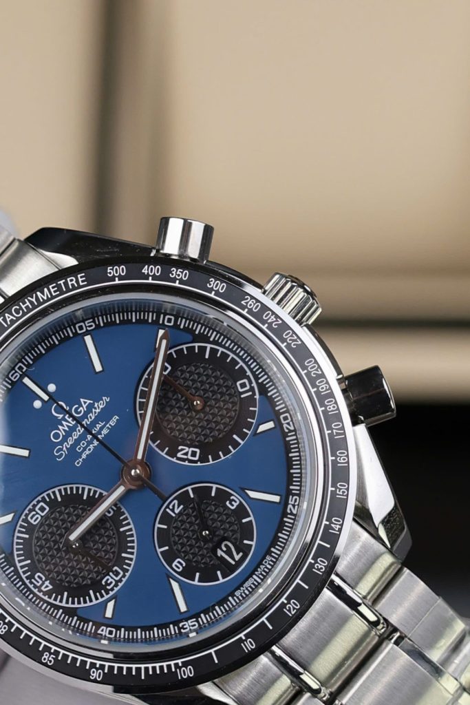 Đồng Hồ Omega Speedmaster Racing Chronograph Replica Cao Cấp Mặt Xanh Dương 40mm (2)
