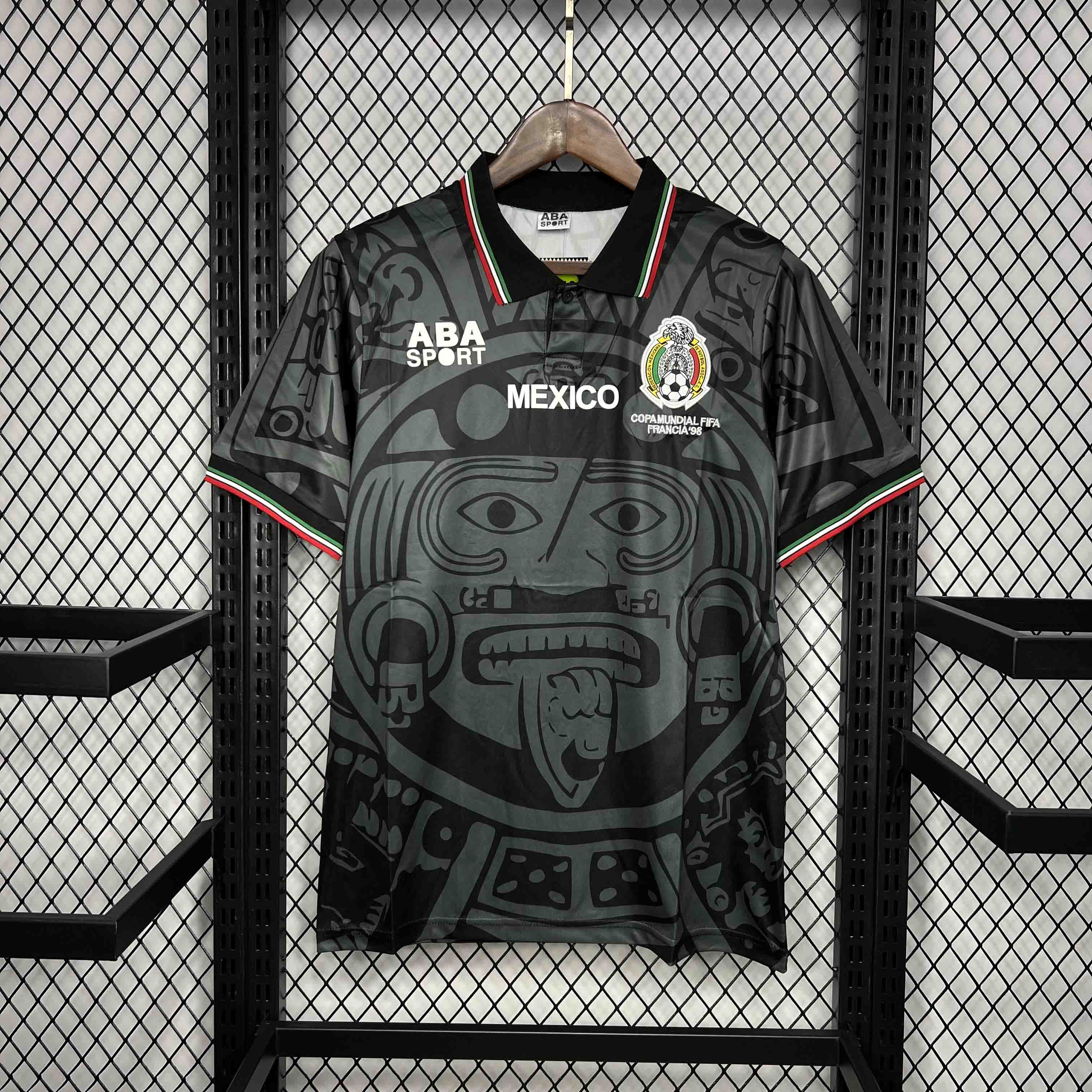ManixJersey.com | Retro Mexico 1998 Third Jersey -Customize Name, Number and Patch | Worldwide Shipping