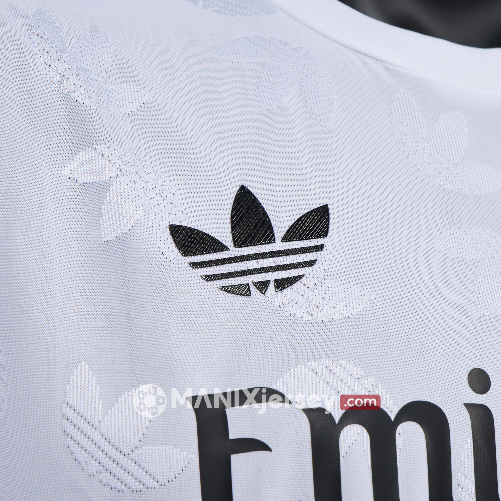 ManixJersey.com | Real Madrid 24-25 Trefoil White Jersey - Player Version -Customize Name, Number and Patch | Worldwide Shipping