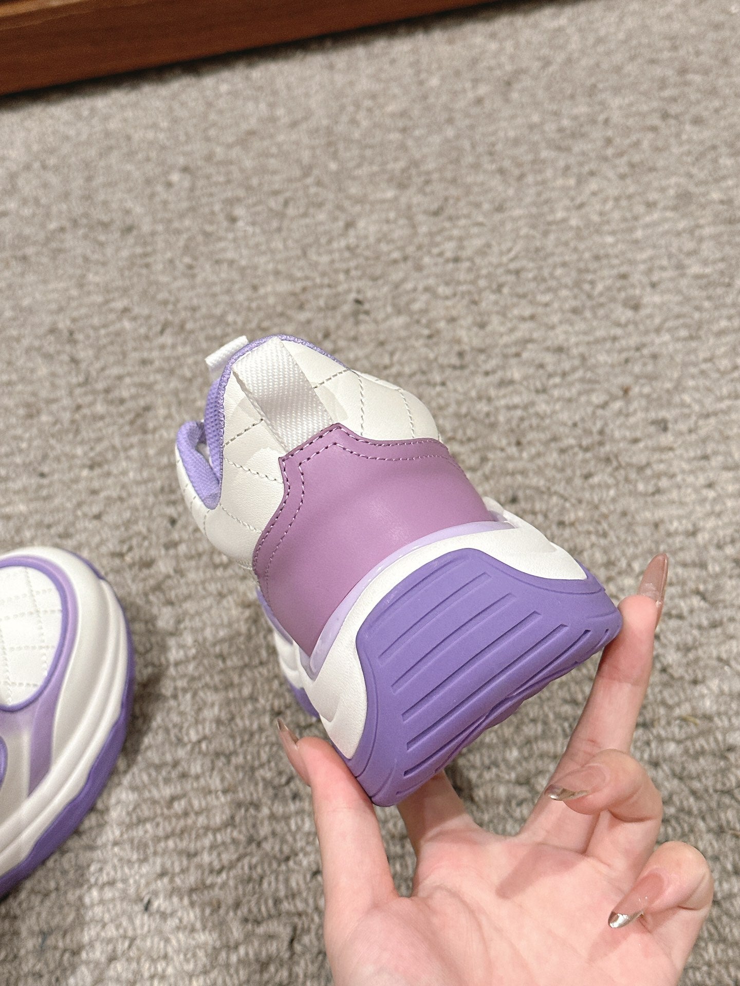 CC CLASSIC SNEAKER IN WHITE MIX IRIS PURPLE LAMBSKIN、mysite、Cacoeks