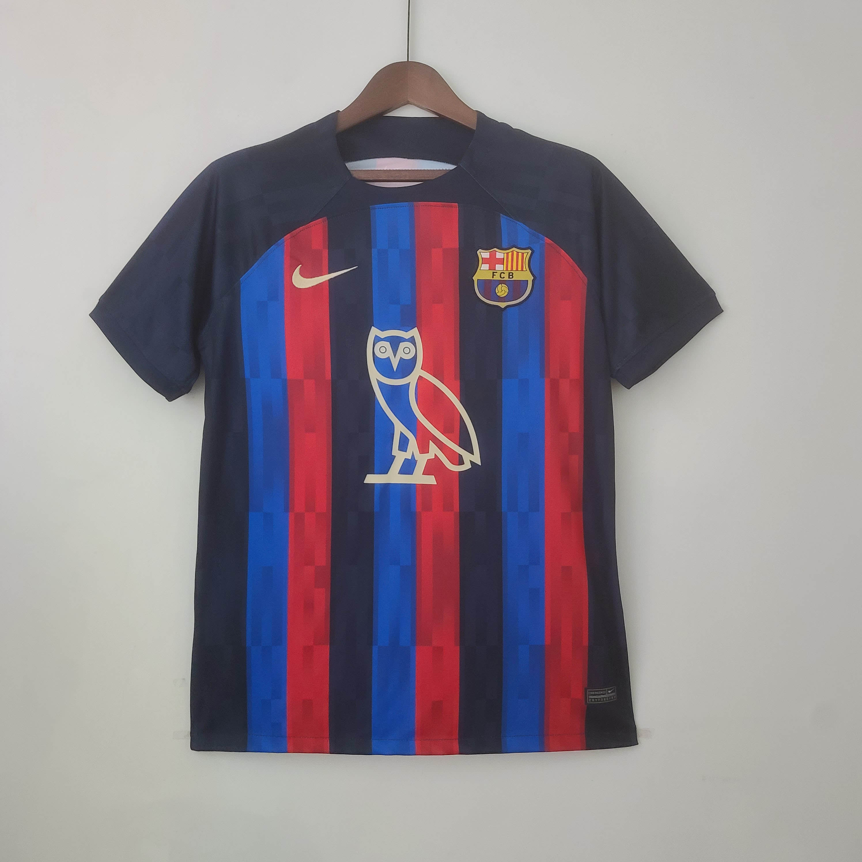2022/2023 Barcelona Home Drake Model Football Shirt 1:1 Thai Quality:football jersey mysite: unitedjerseyfootball 邓江浪:football
