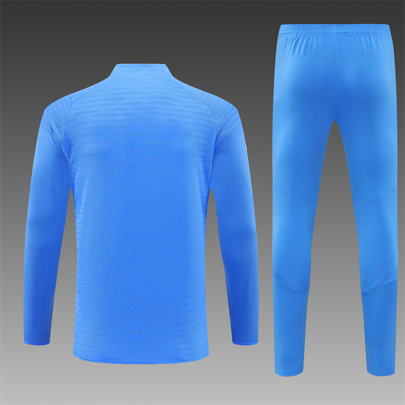 2025/2026 Real Madrid Half-Pull Training Suit Blue Football Shirt 1:1 Thai Quality Set:football jersey mysite: unitedjerseyfootball 邓江浪:football