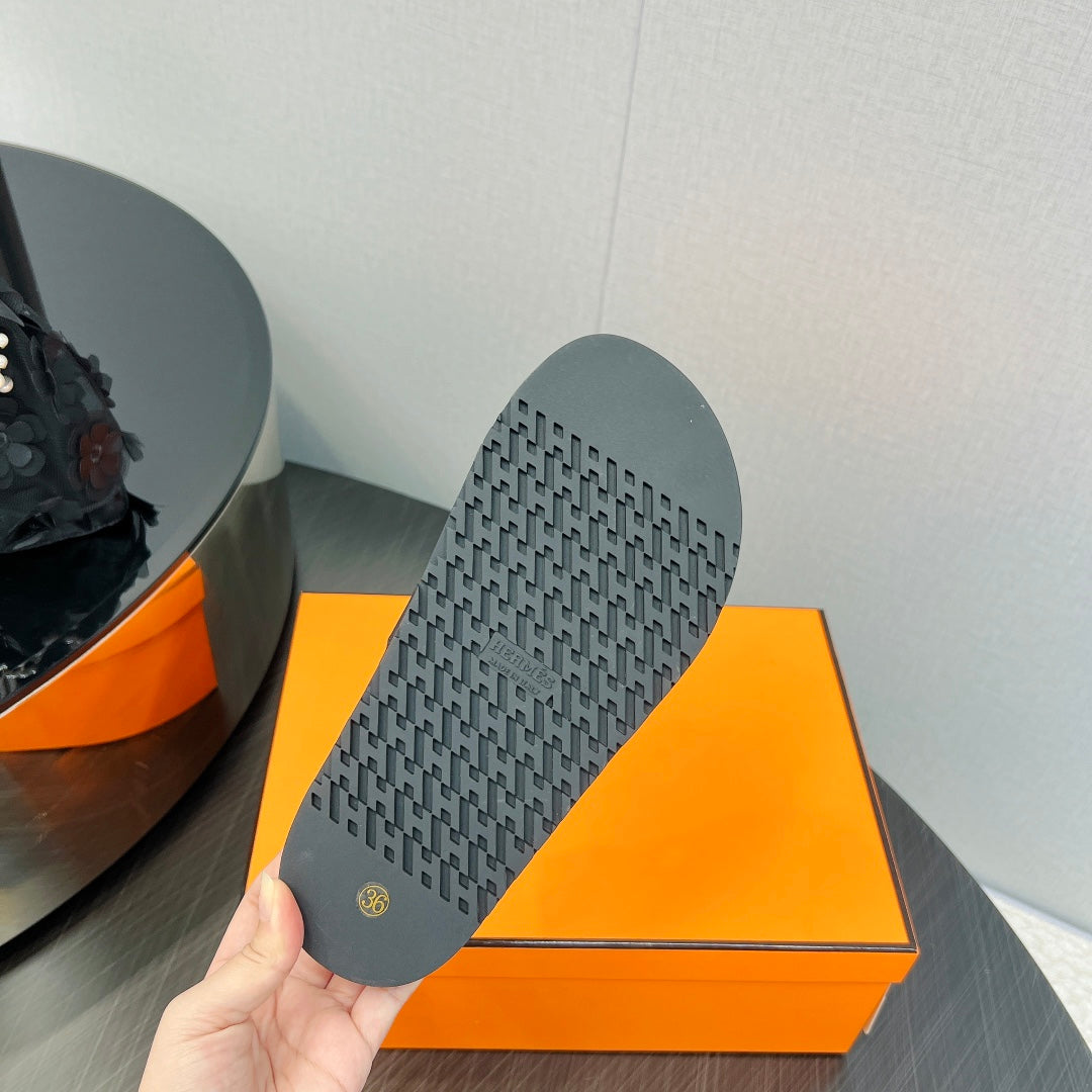 CHYPRE SANDAL BLACK CALFSKIN SPECIAL、mysite、Cacoeks