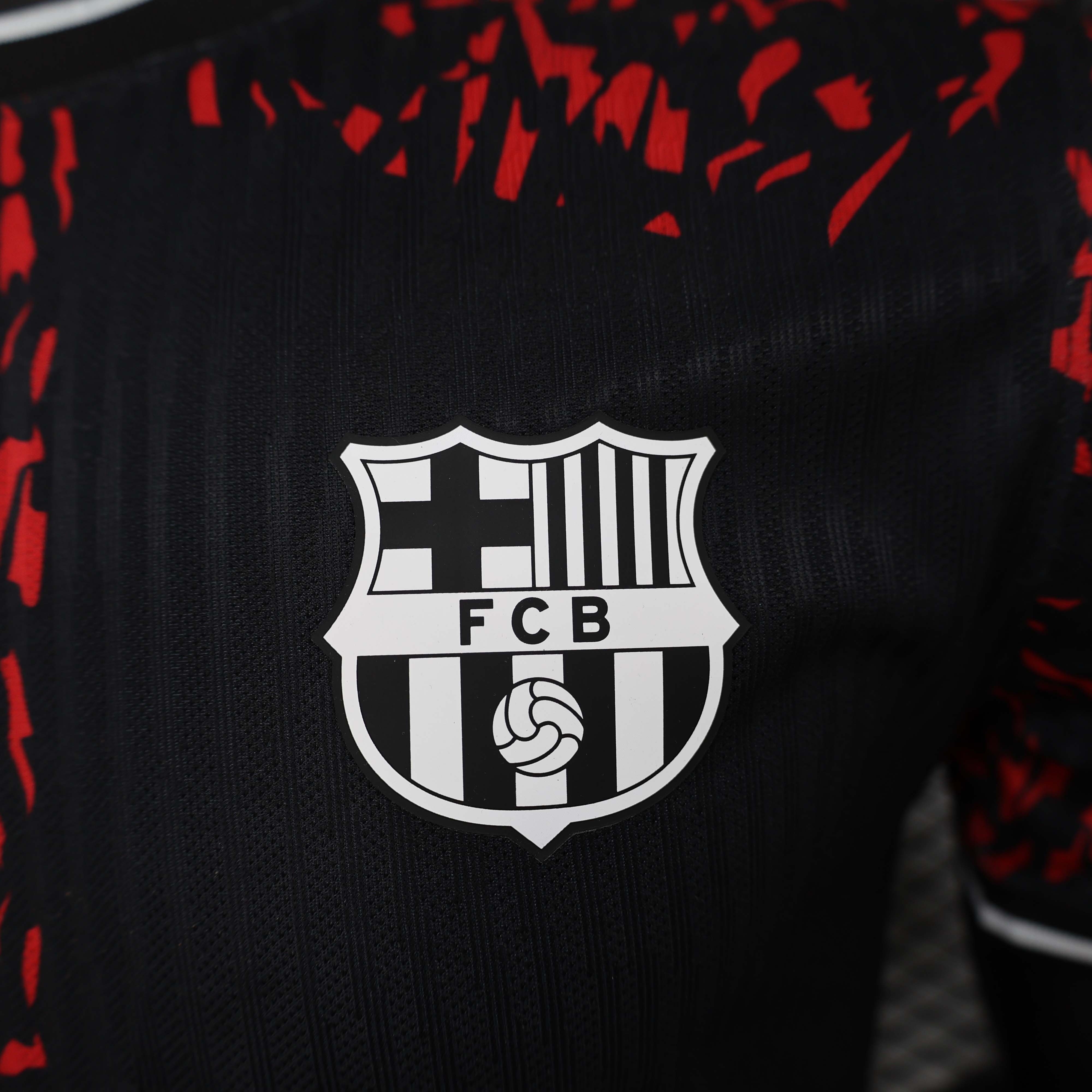 2024/2025 Player Version Barcelona Special Edition Black and Red Football Shirt 1:1 Thai Quality:football jersey mysite: unitedjerseyfootball 邓江浪:football