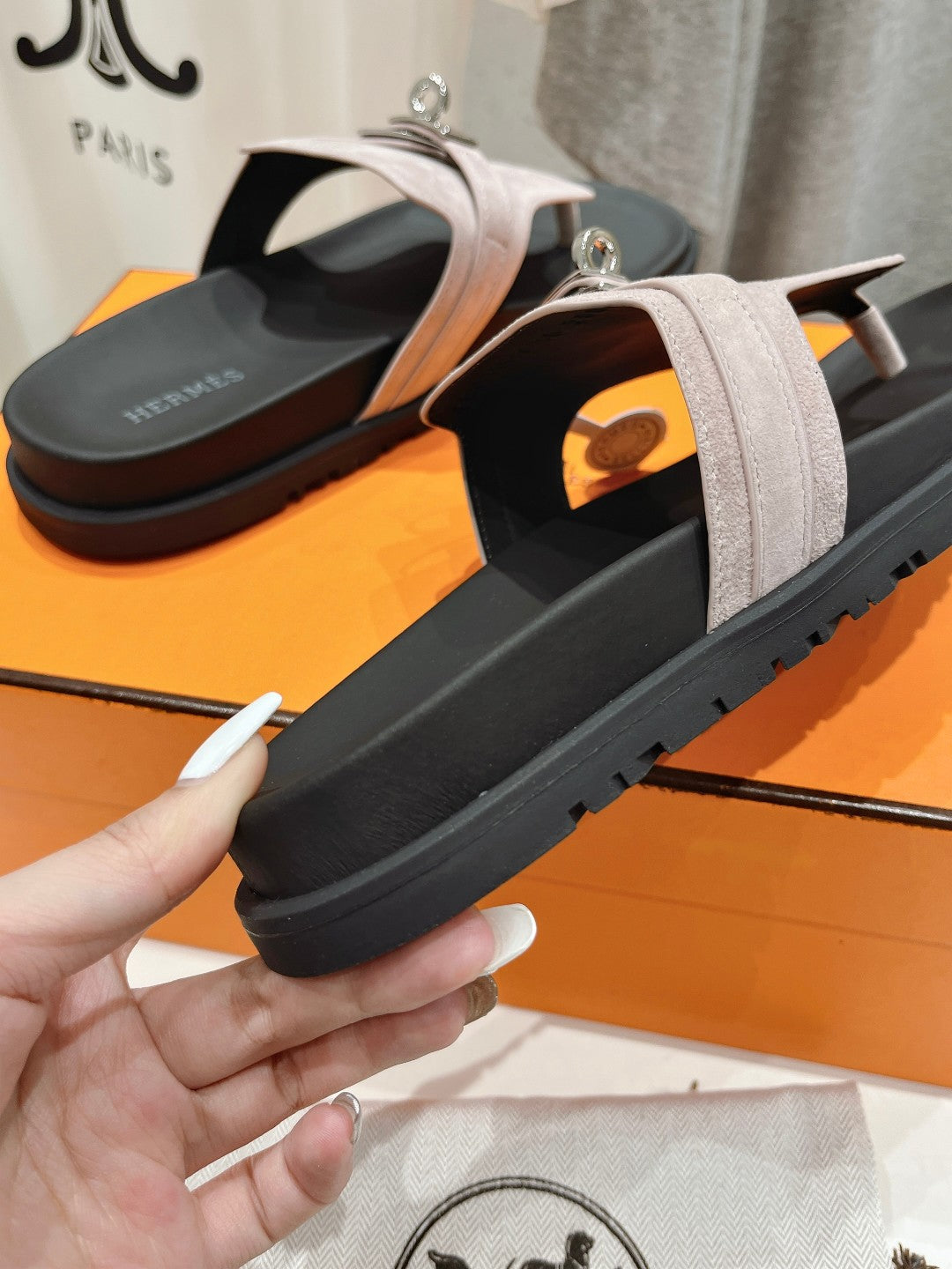 EMPIRE SANDAL BLACK MIX LIGHT GRAY SUEDE、mysite、Cacoeks