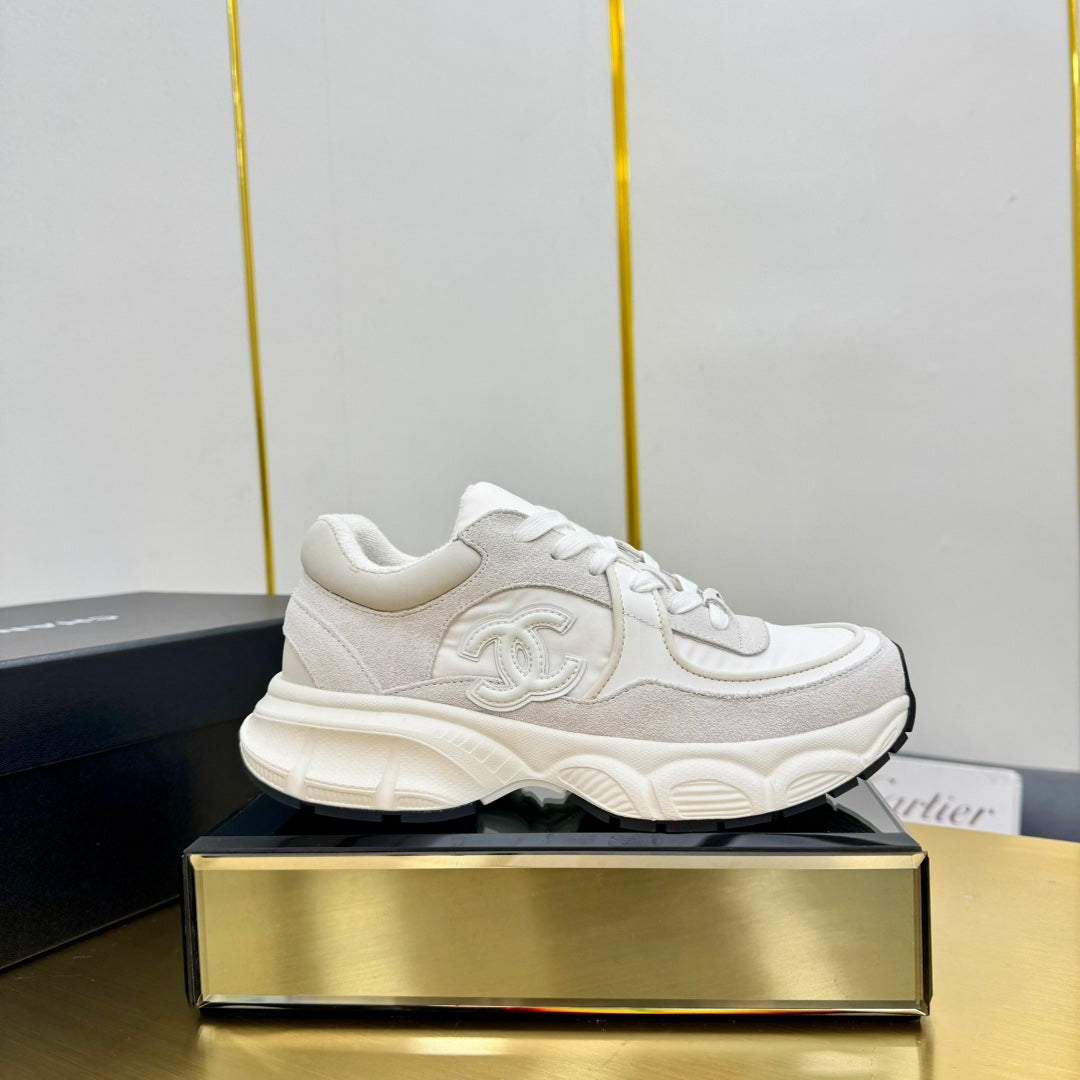 SNEAKER IN PALE GRAY SUEDE AND MESH、mysite、Cacoeks