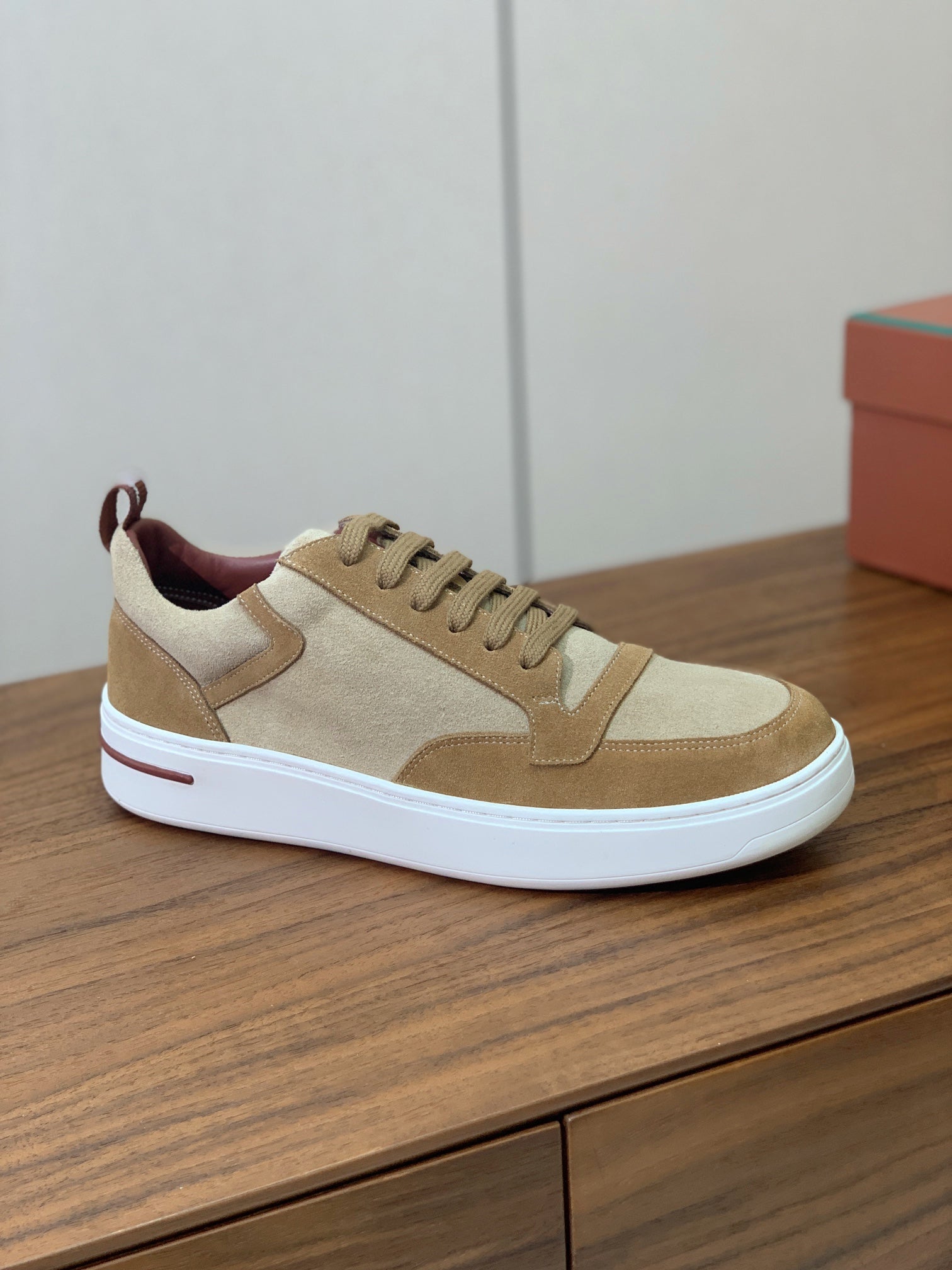 LP NEWPORT WALK SNEAKERS LIGHT BROWN SUEDE、mysite、Cacoeks
