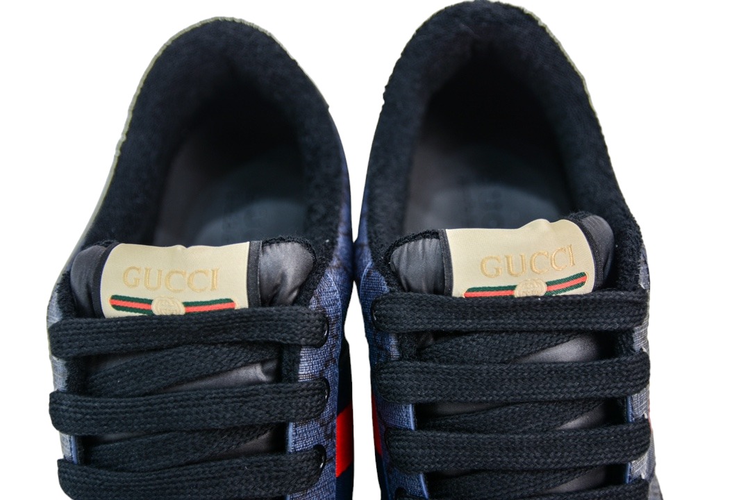 Gucci Screener Sneaker Blue and Dark Blue GG Supreme Canvas、mysite、Cacoeks