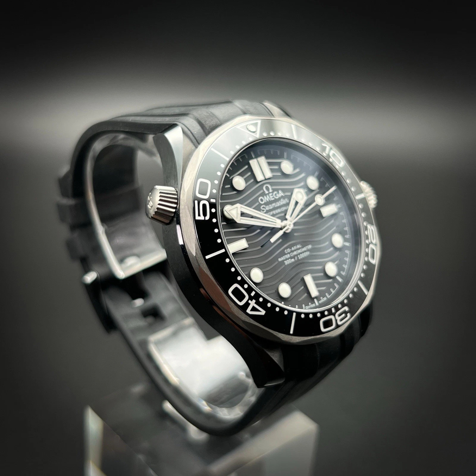 Omega Seamaster Ref. 210.92.44.20.01.001 Super Clone Watch – Black Dial Black Ceramic Case Fake Replica