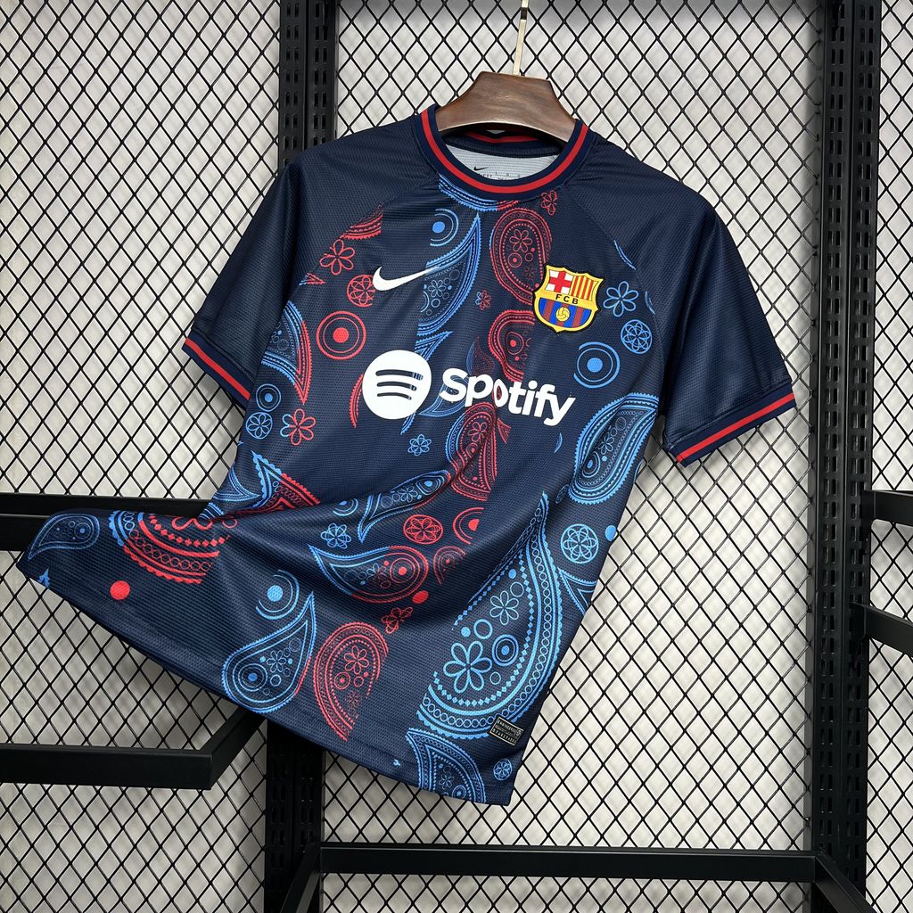 ManixJersey.com | Barcelona 24-25 Blue Speical Jersey - Fans Version -Customize Name, Number and Patch | Worldwide Shipping