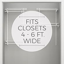 shelftrack, closet, maid, wire, shelving, hanging, storage, shelf, organization, adjustable