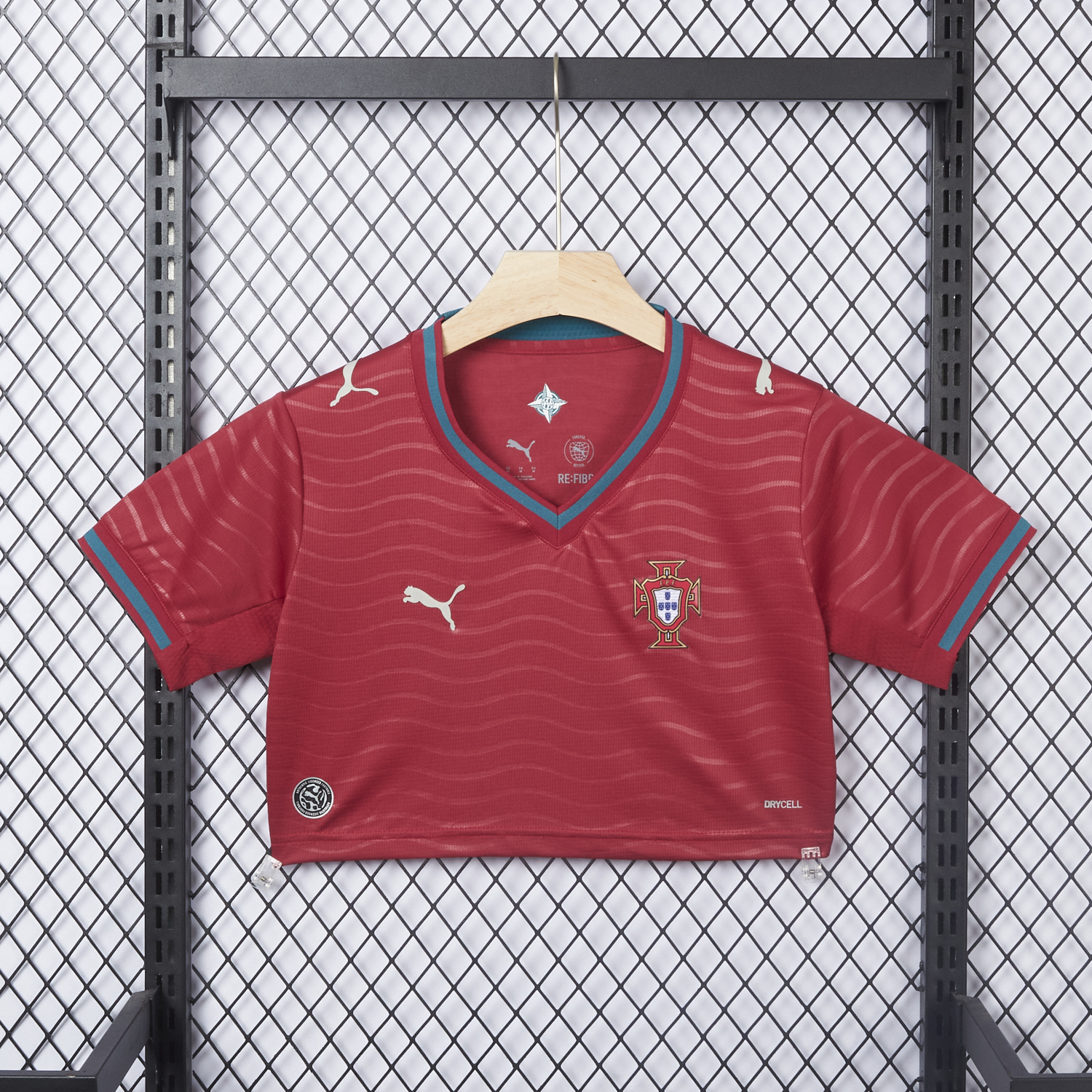 GlobeJersey-Women's Portugal 2026 Home Cropped Jersey