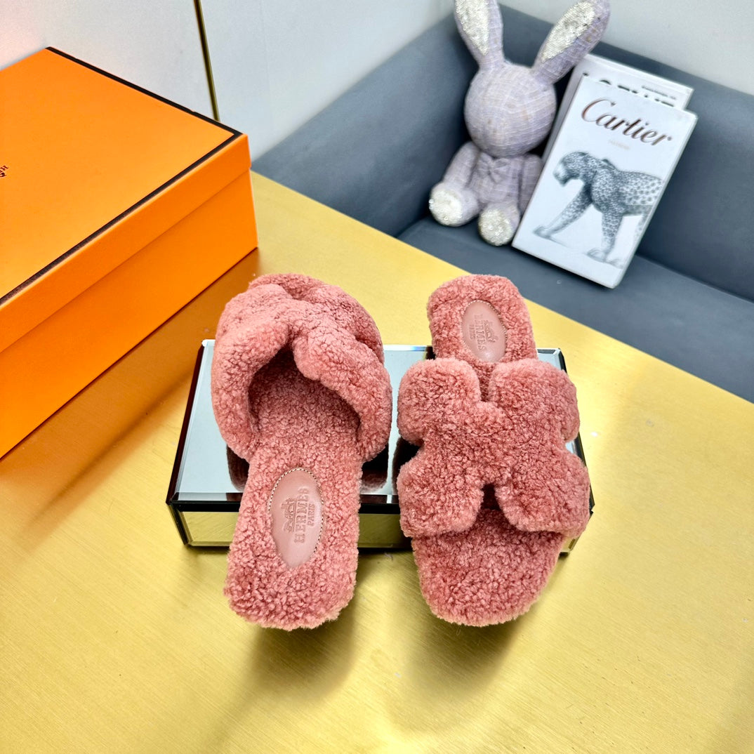 0RAN SHEARLING SANDALS PUNCH PINK、mysite、Cacoeks