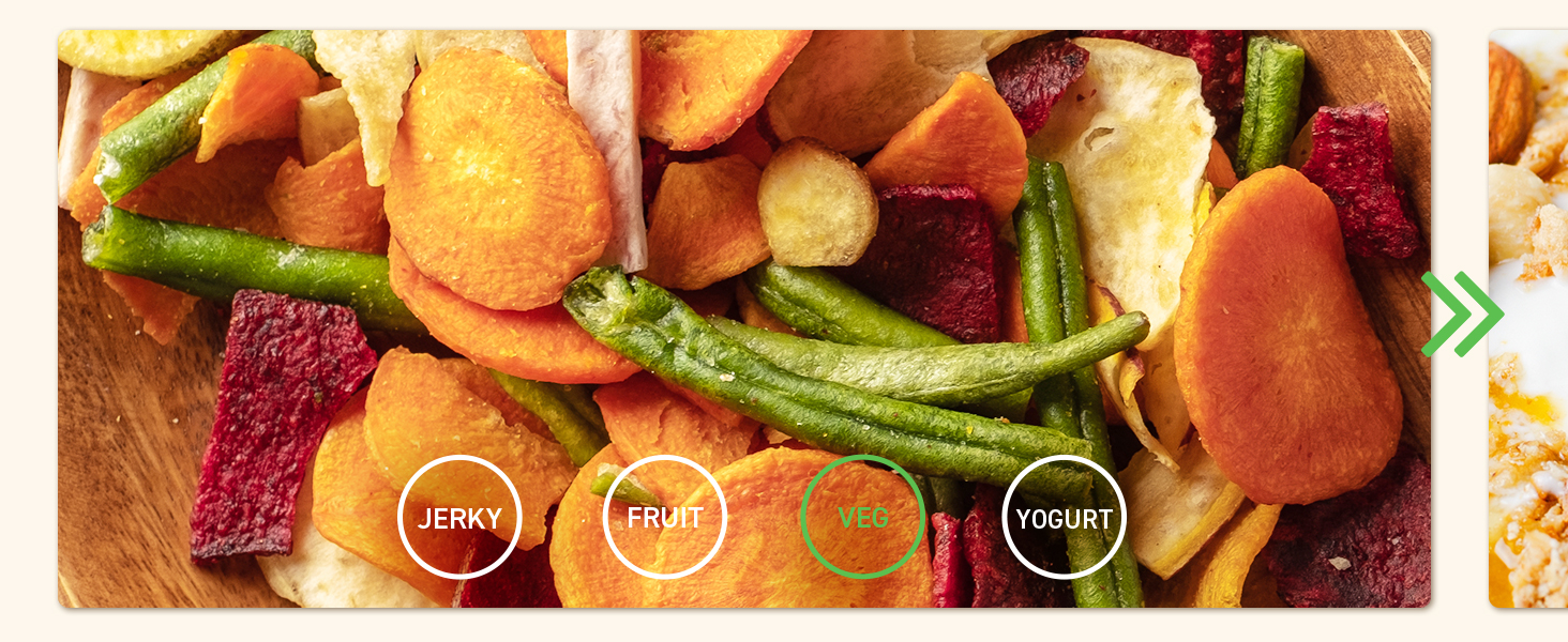 Vegetable preset button