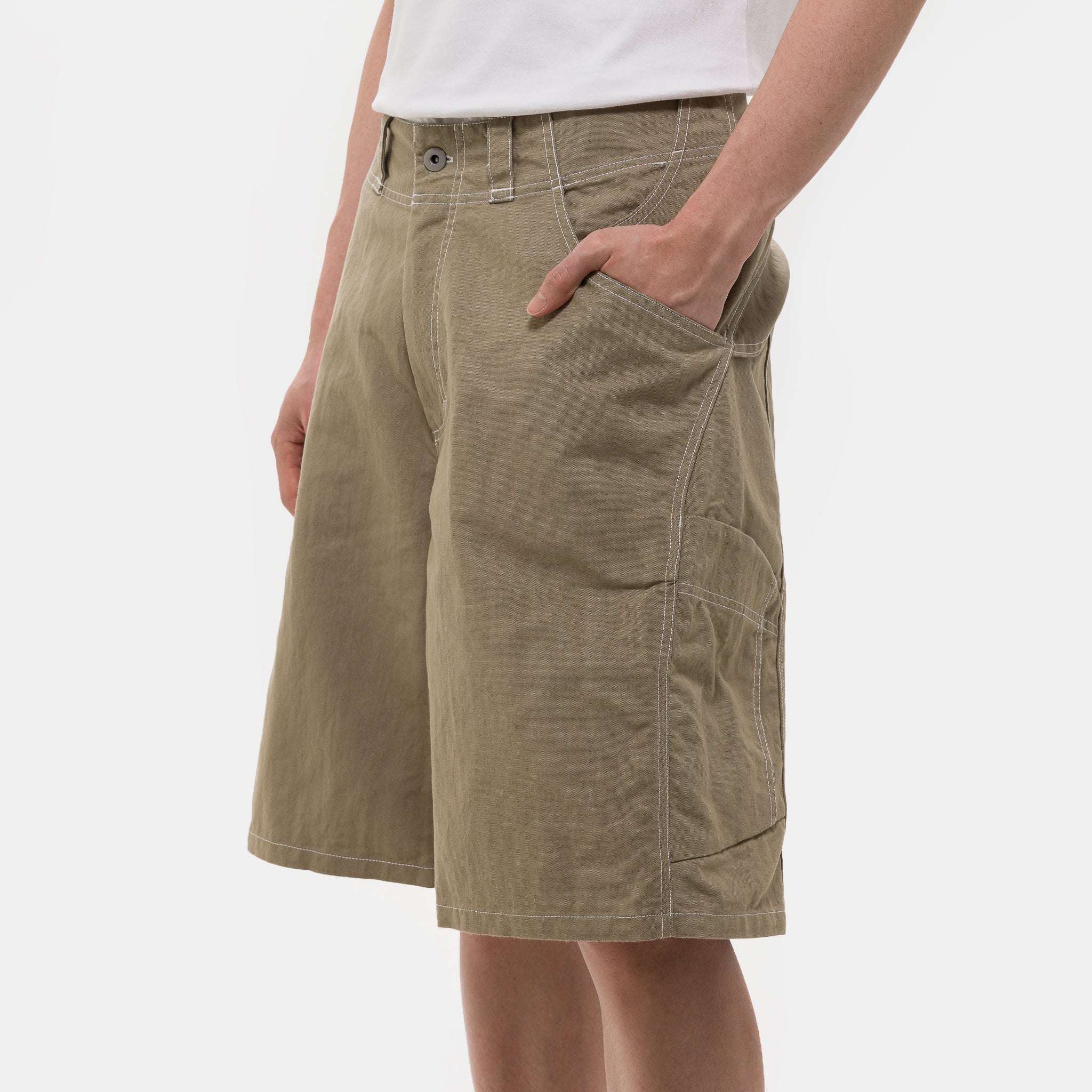 Welder Shorts in Travertine