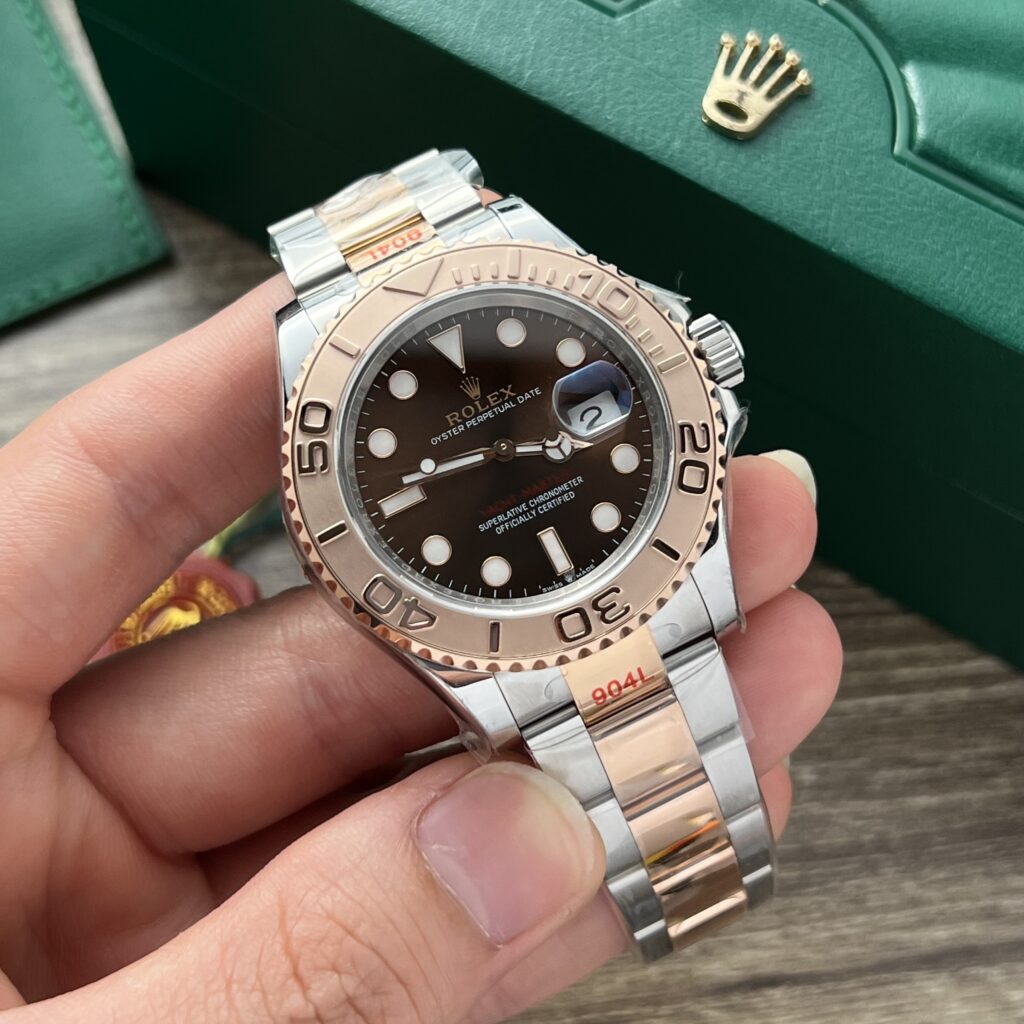 Đồng Hồ Rolex Yacht-Master Mặt Chocolate Fake Cao Cấp EW 40mm (1)