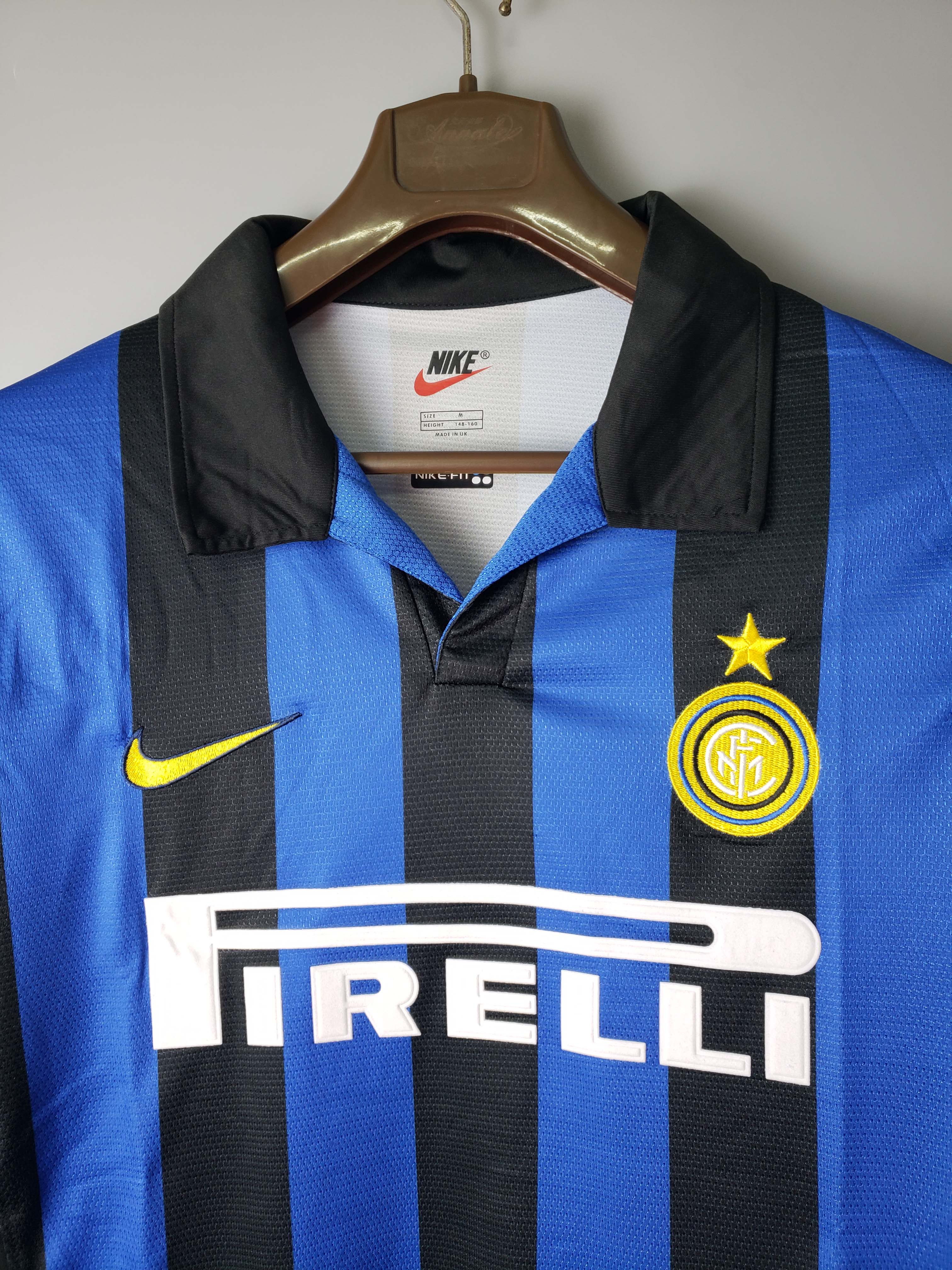 1998/1999 Retro Long Sleeve Internazionale Milan Home Football Jersey 1:1 Thai Quality:football jersey mysite: unitedjerseyfootball 邓江浪:football