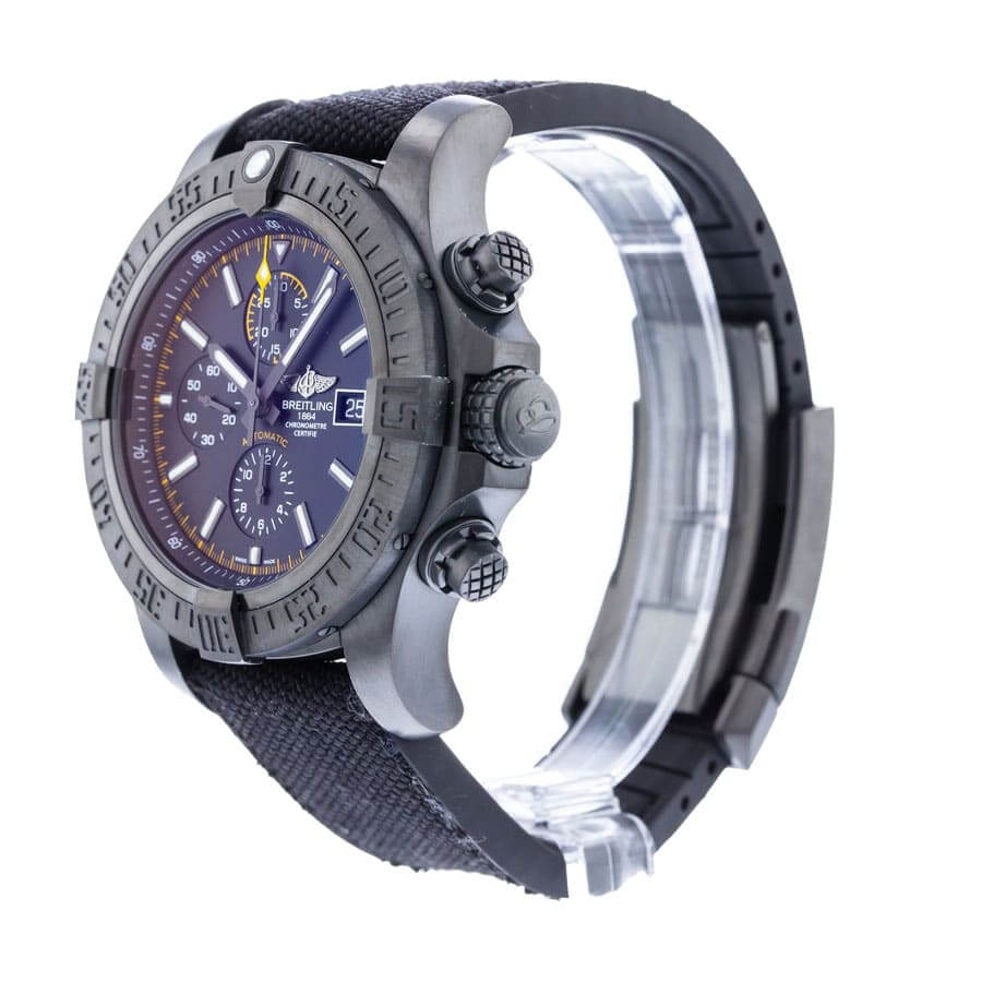 Breitling Super Avenger II Black Steel M133711A BF30 Replica1