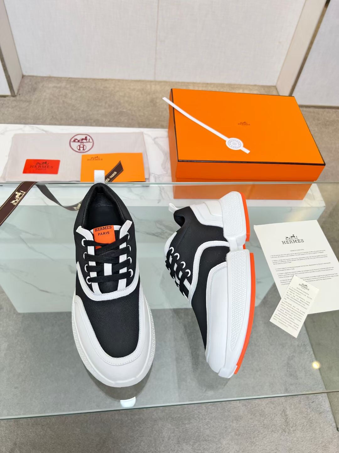 GIGA SNEAKER BLACK MIX WHITE CALFSKIN、mysite、Cacoeks