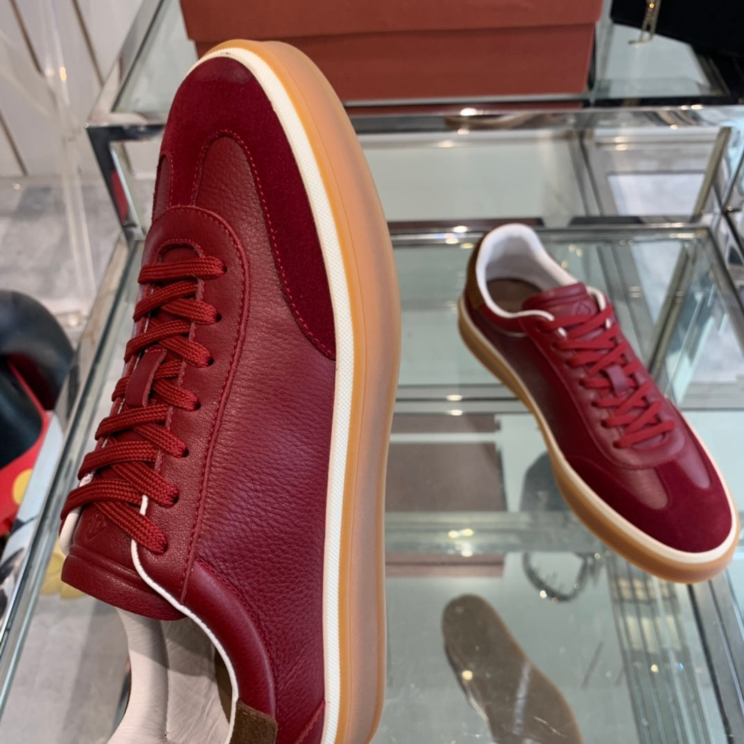 LP TENNIS WALK SNEAKERS CHERRY CALFSKIN、mysite、Cacoeks