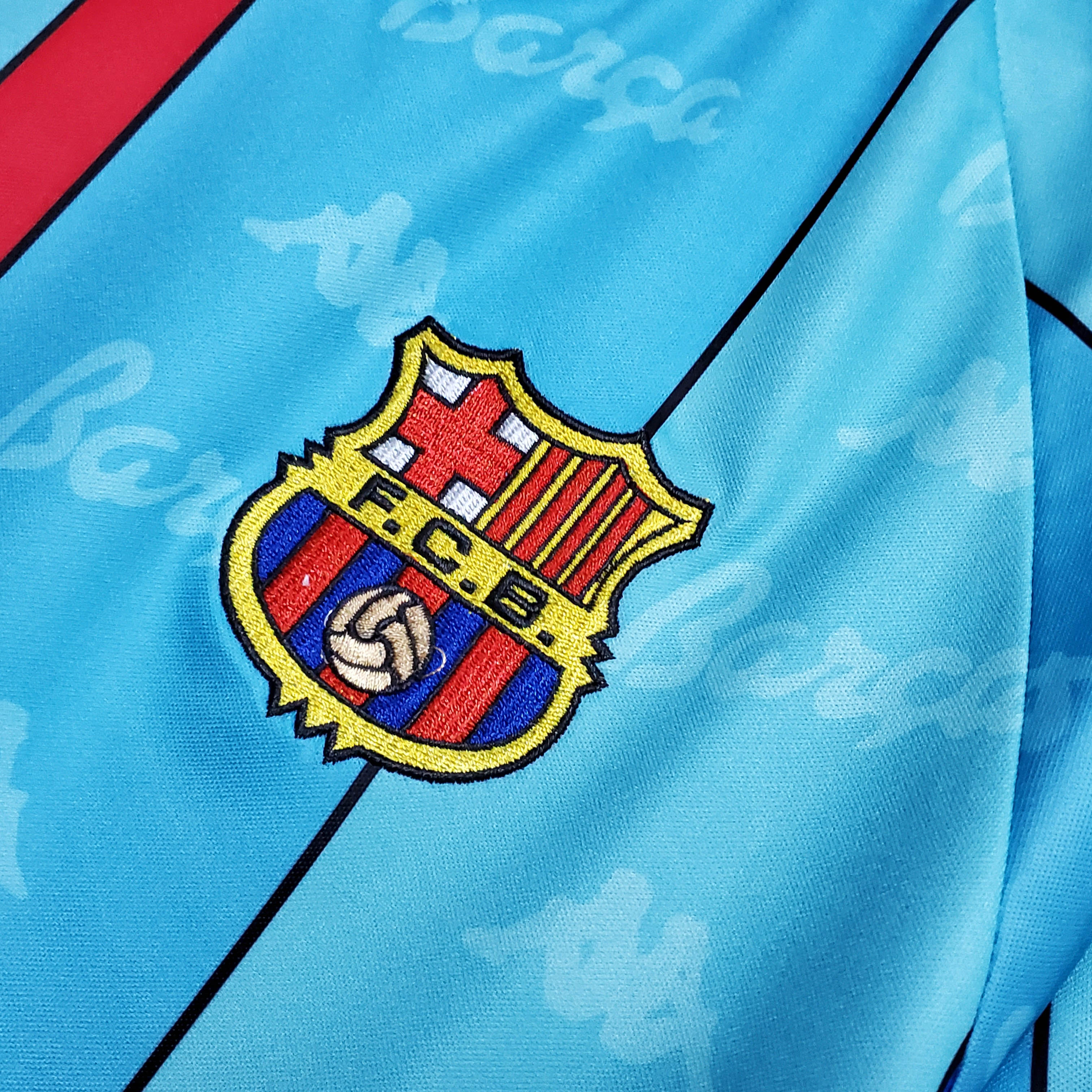 1996/1997 Retro Barcelona Away Football Shirt 1:1 Thai Quality:football jersey mysite: unitedjerseyfootball 邓江浪:football