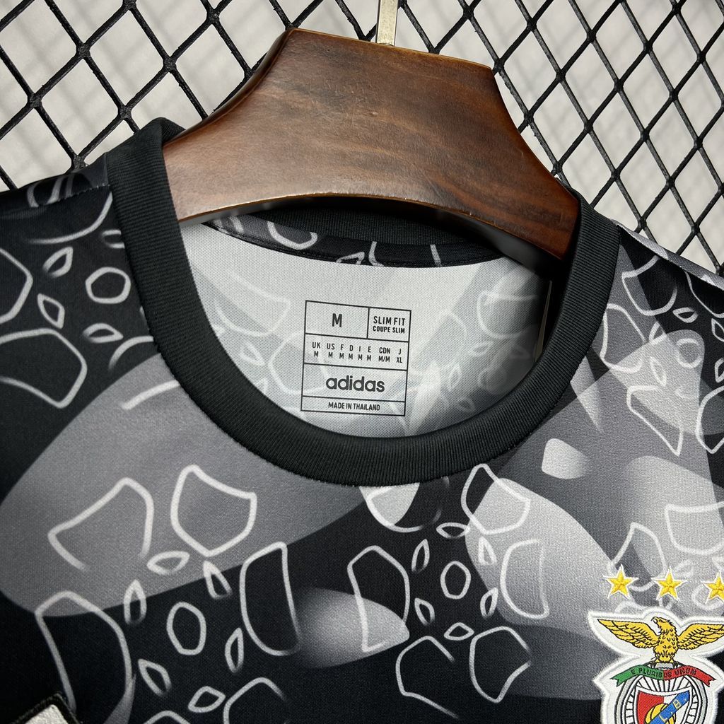 ManixJersey.com | Benfica 24-25 Black Pre-match Training Jersey - Fans Version -Customize Name, Number and Patch | Worldwide Shipping