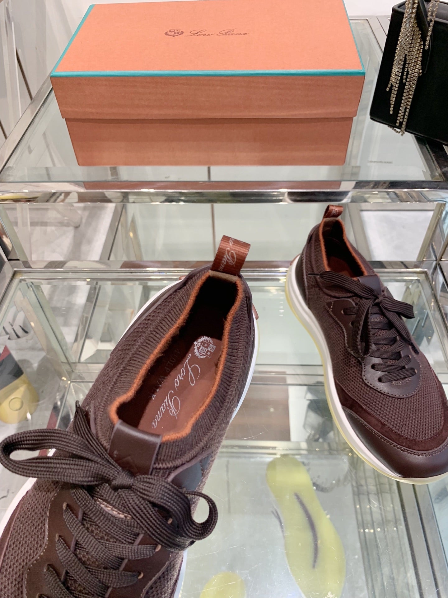 SNEAKER IN MAHOGANY RED CANVAS MIX SUEDE WITH LAMBSKIN、mysite、Cacoeks