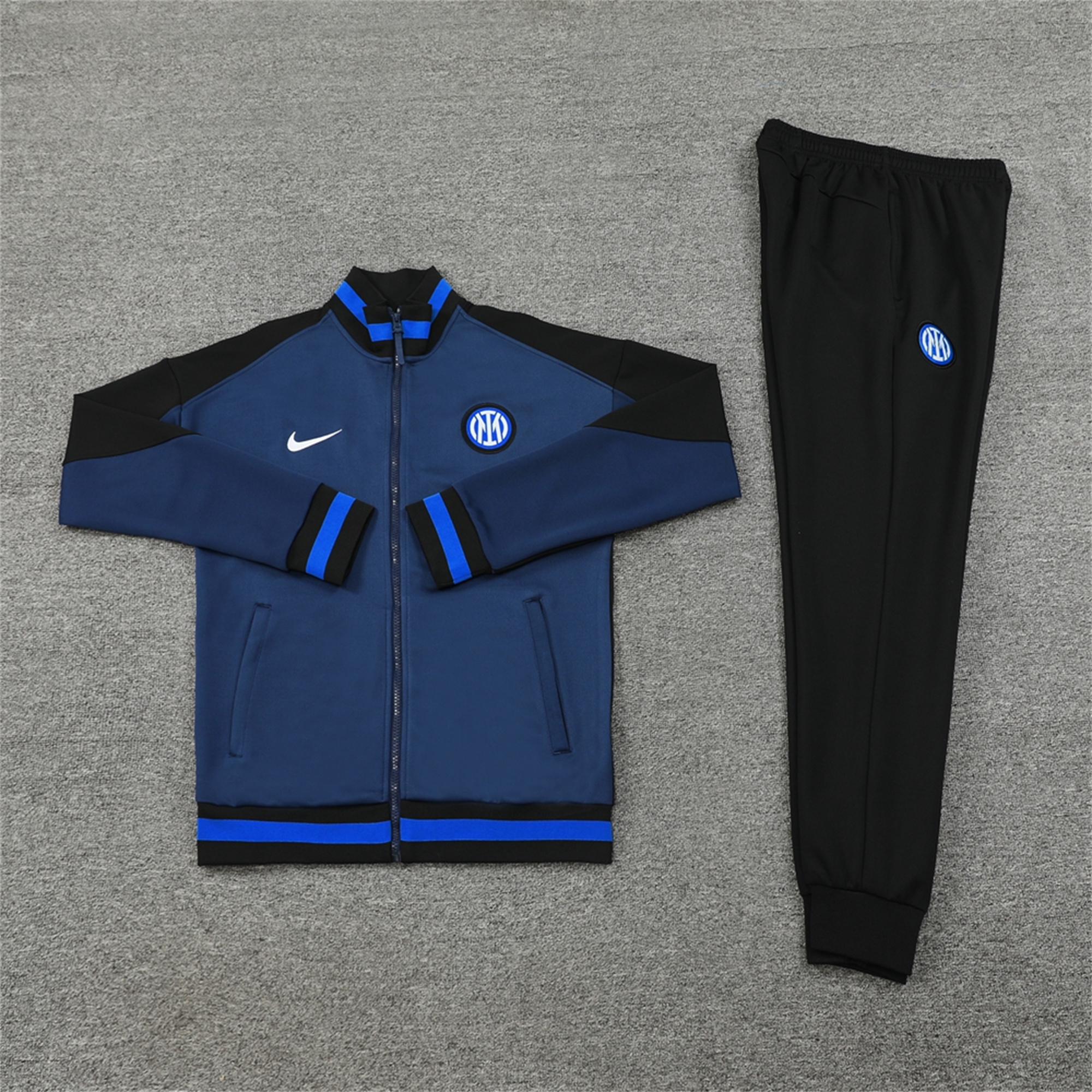 ManixJersey.com | Inter Milan 24-25 Jacket Training Tracksuit - Deep Blue -Customize Name, Number and Patch | Worldwide Shipping