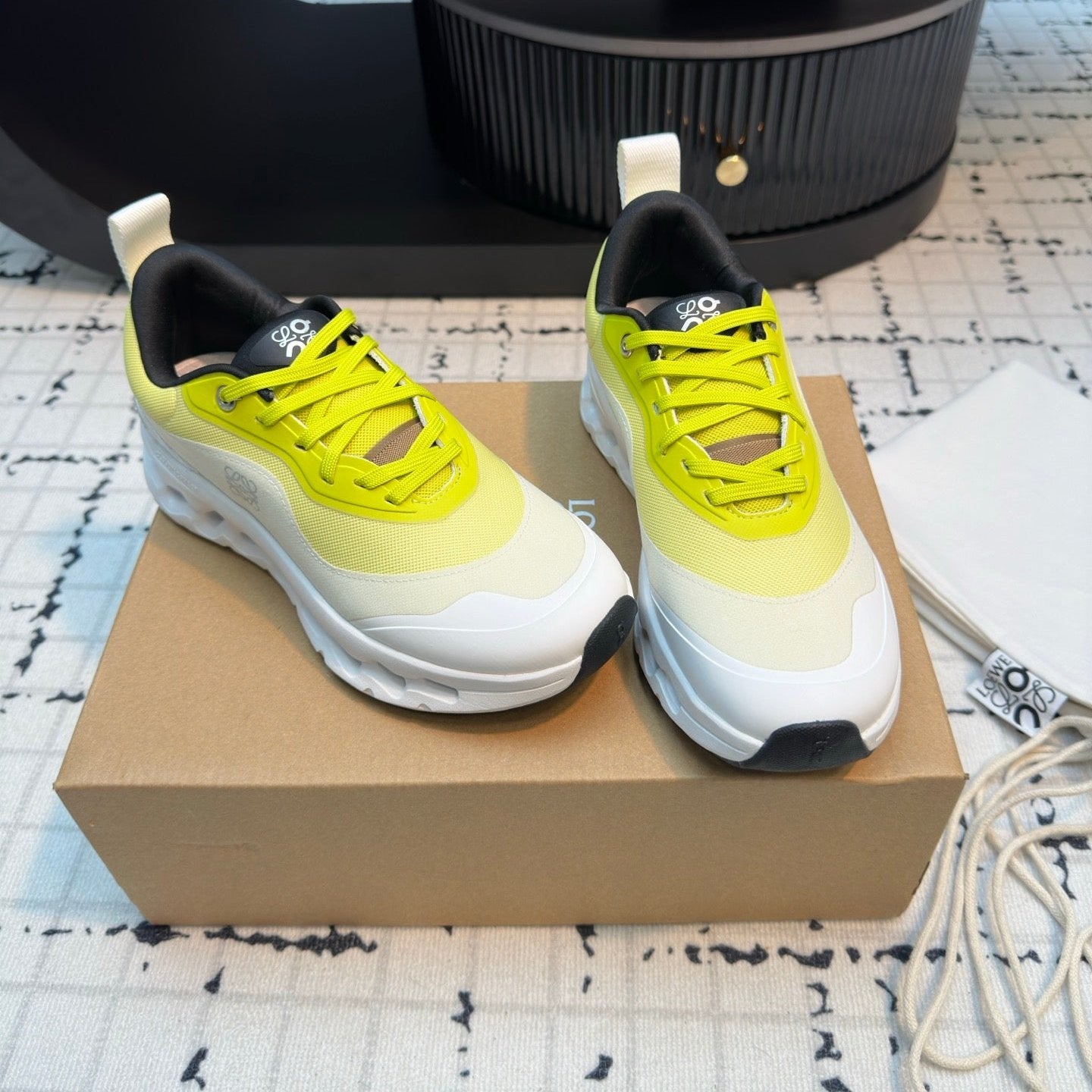 LW CLOUDTILT 2.0 SNEAKER WHITE AND LEMON POLYESTER、mysite、Cacoeks