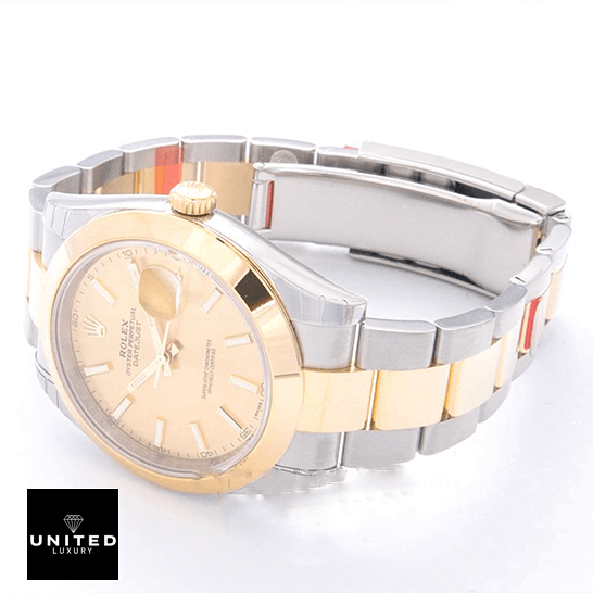 Rolex 126303 Oyster Replica 3 Rolex Datejust 126303 Steel Gold Replica white background