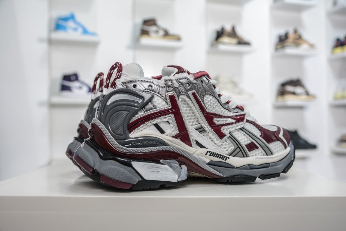Balenciaga Runner Trainer Burgundy、mysite、Cacoeks