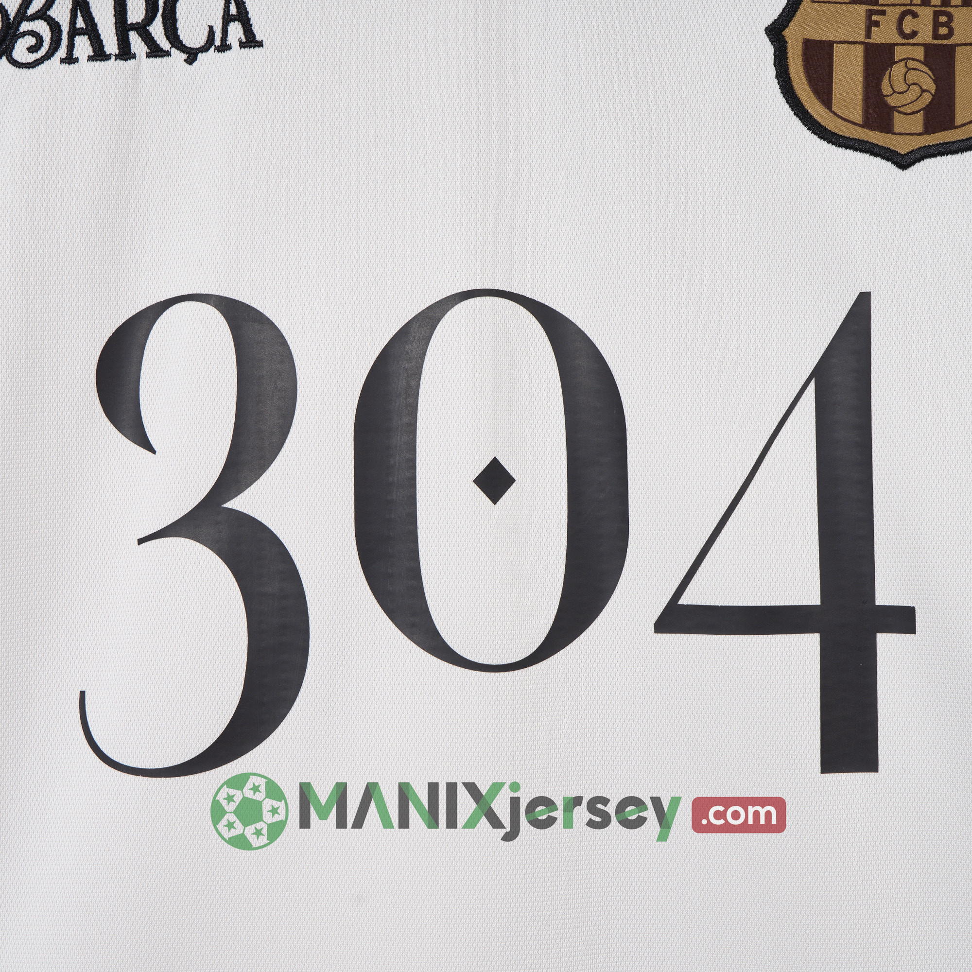 ManixJersey.com | Barcelona 24-25 Yamal Anniversary White Jersey - Fans Version -Customize Name, Number and Patch | Worldwide Shipping