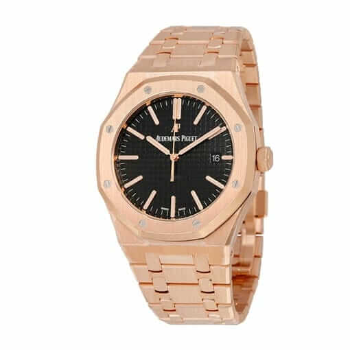 ap-royal-oak-black-dial-rose-gold-replica-watch