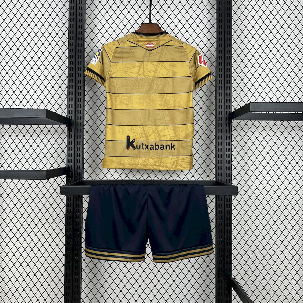 ManixJersey.com | Real Sociedad 24-25 Away Kids Kit -Customize Name, Number and Patch | Worldwide Shipping