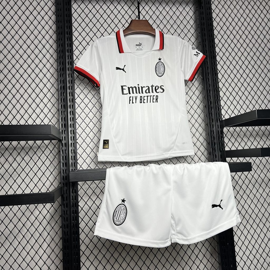 ManixJersey.com | AC Milan 24-25 Away Kids Kit -Customize Name, Number and Patch | Worldwide Shipping