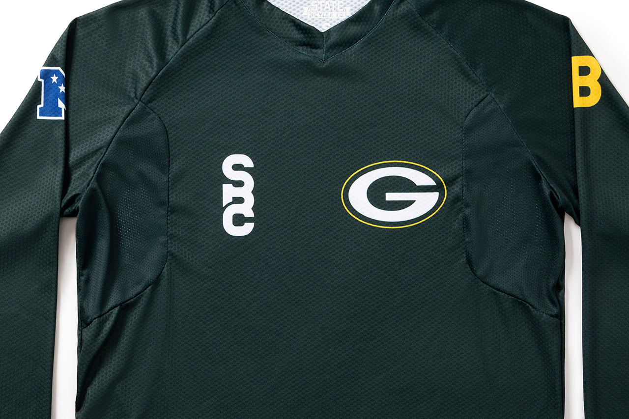 State Bicycle Co. | NFL Collection – Long-Sleeve MTB Jersey – Green Bay Packers、mySite、bearsvspackers