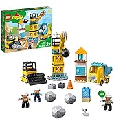 LEGO DUPLO Construction Wrecking Ball Demolition 10932 Toy for Preschool Kids; Building and Imagi...