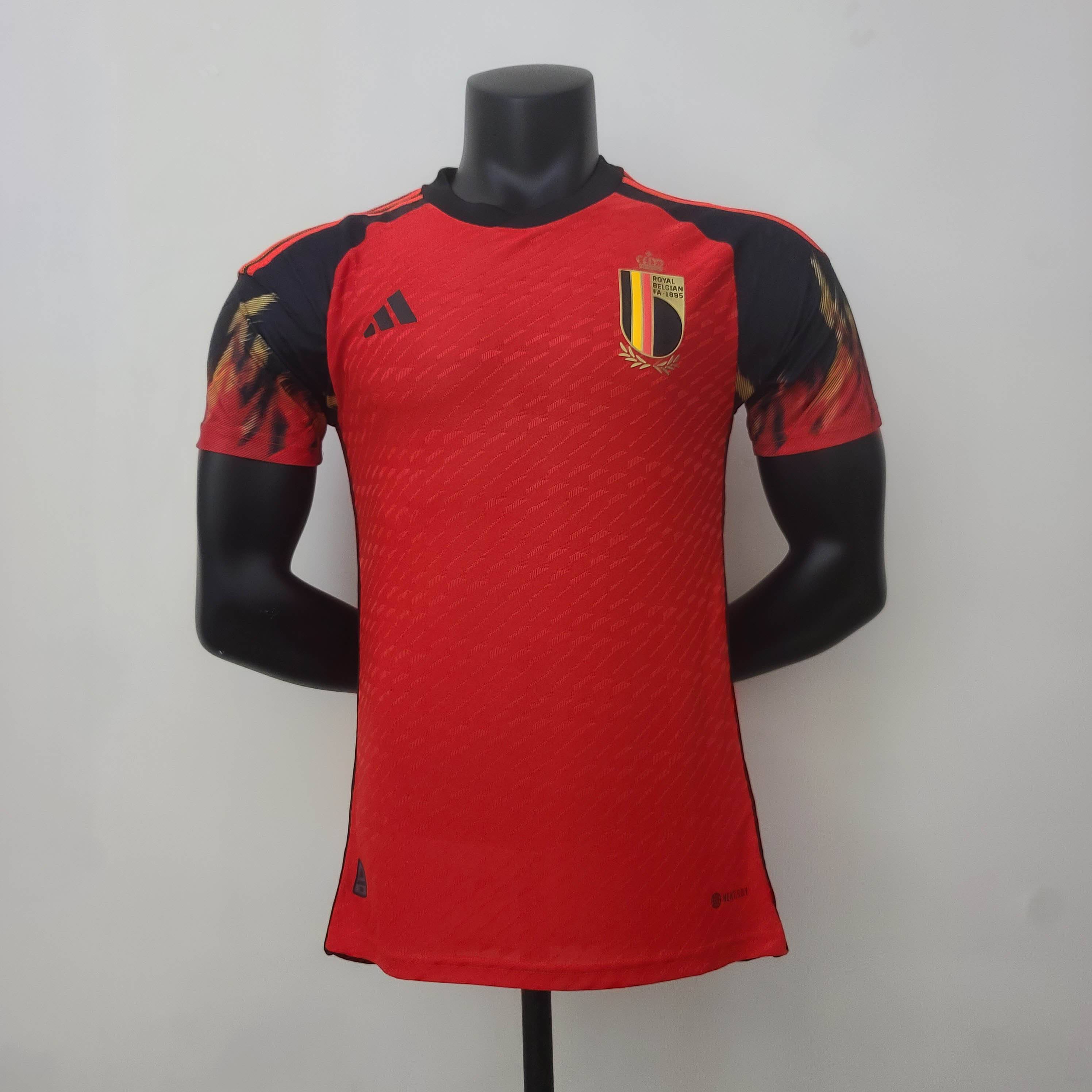 2022 FIFA World Cup Player Version Belgium Home Soccer Shirt-mysite Custom Football Kit- Nextkits