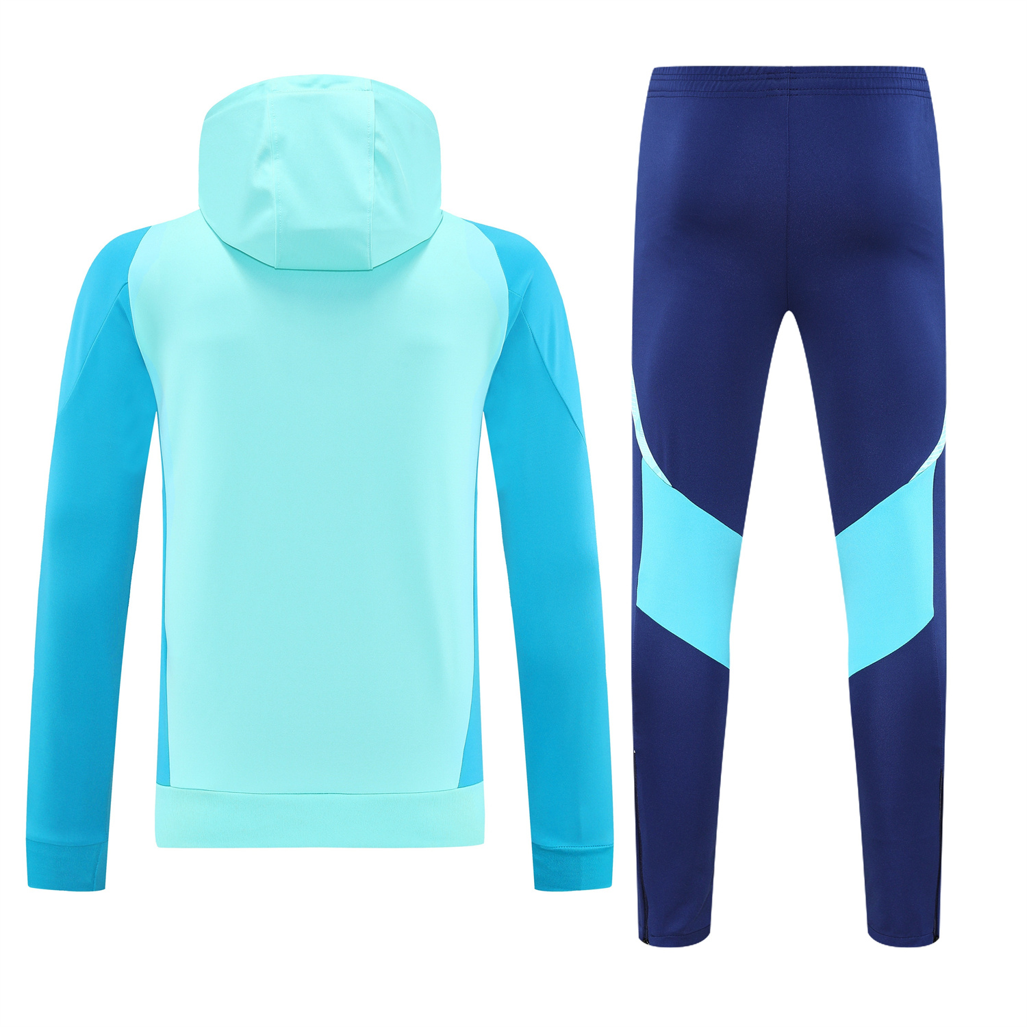 UltraTrikot-Flamengo 25-26 Traning Hoodie Set - Light Blue With Royal Blue