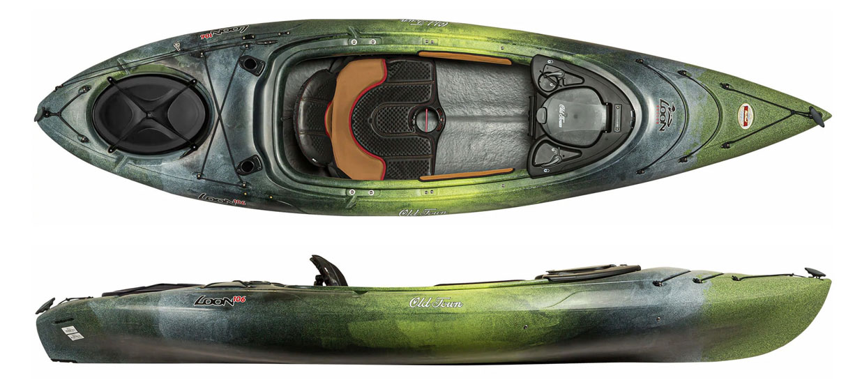 Hotspot map of the Old Town Loon 106 Angler - First Light