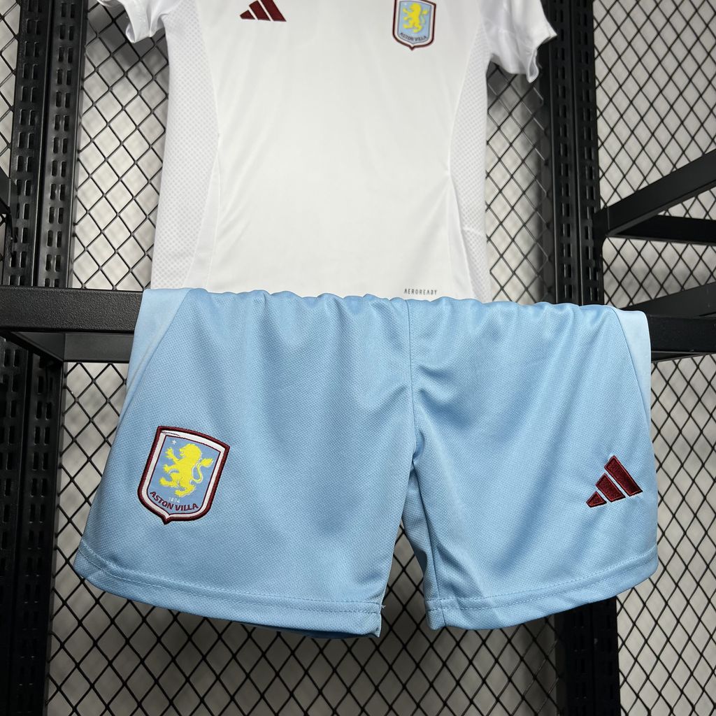 JerseysGala.com | Aston Villa 24-25 Away Kids Kit -Customize Name, Number and Patch | Worldwide Shipping
