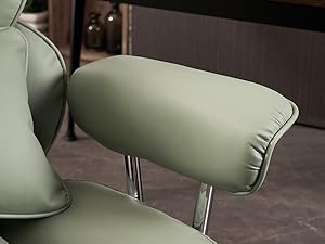 Green Office Chair with Armrest