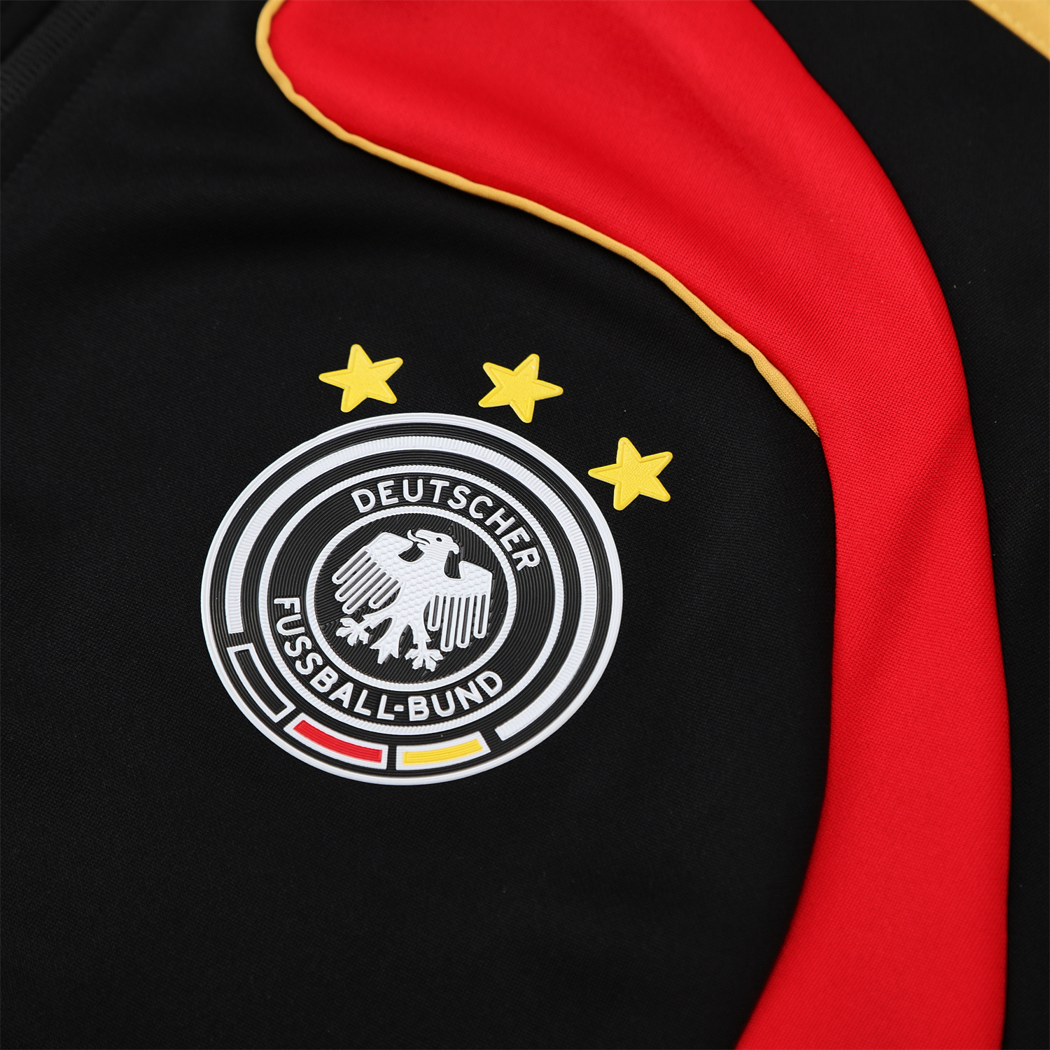 foot-Germany 25-26 Jacket Training Tracksuit - Black Jackets & Black Pants