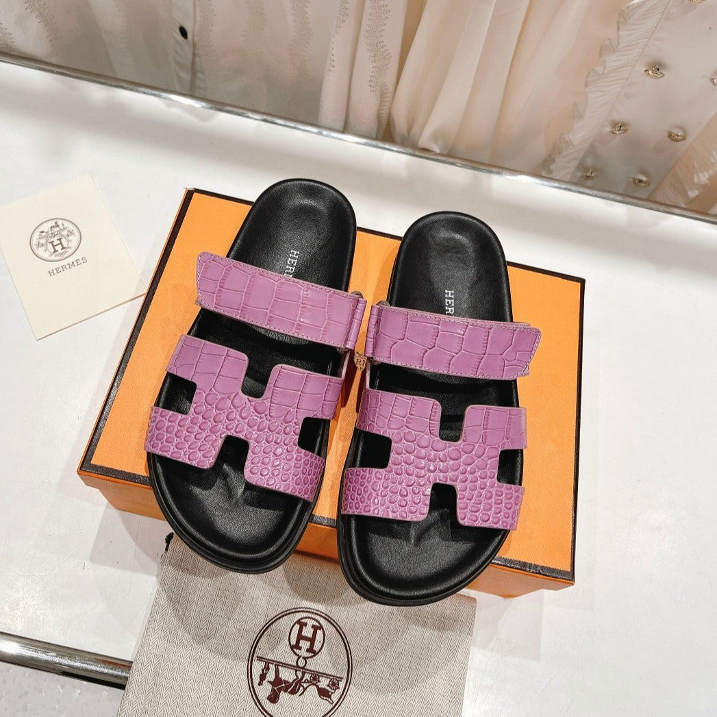 CHYPRE SANDAL BLACK AND LAVENDER LAMBSKIN、mysite、Cacoeks