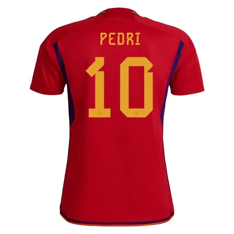 2022 Pedri #10 Spain Home Jersey-mysite Custom Football Kit- Nextkits