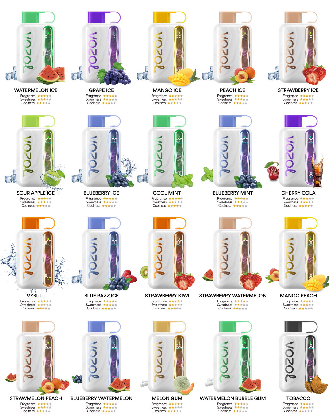 Vozol Star 40000 Puffs Vape | 20 Flavours