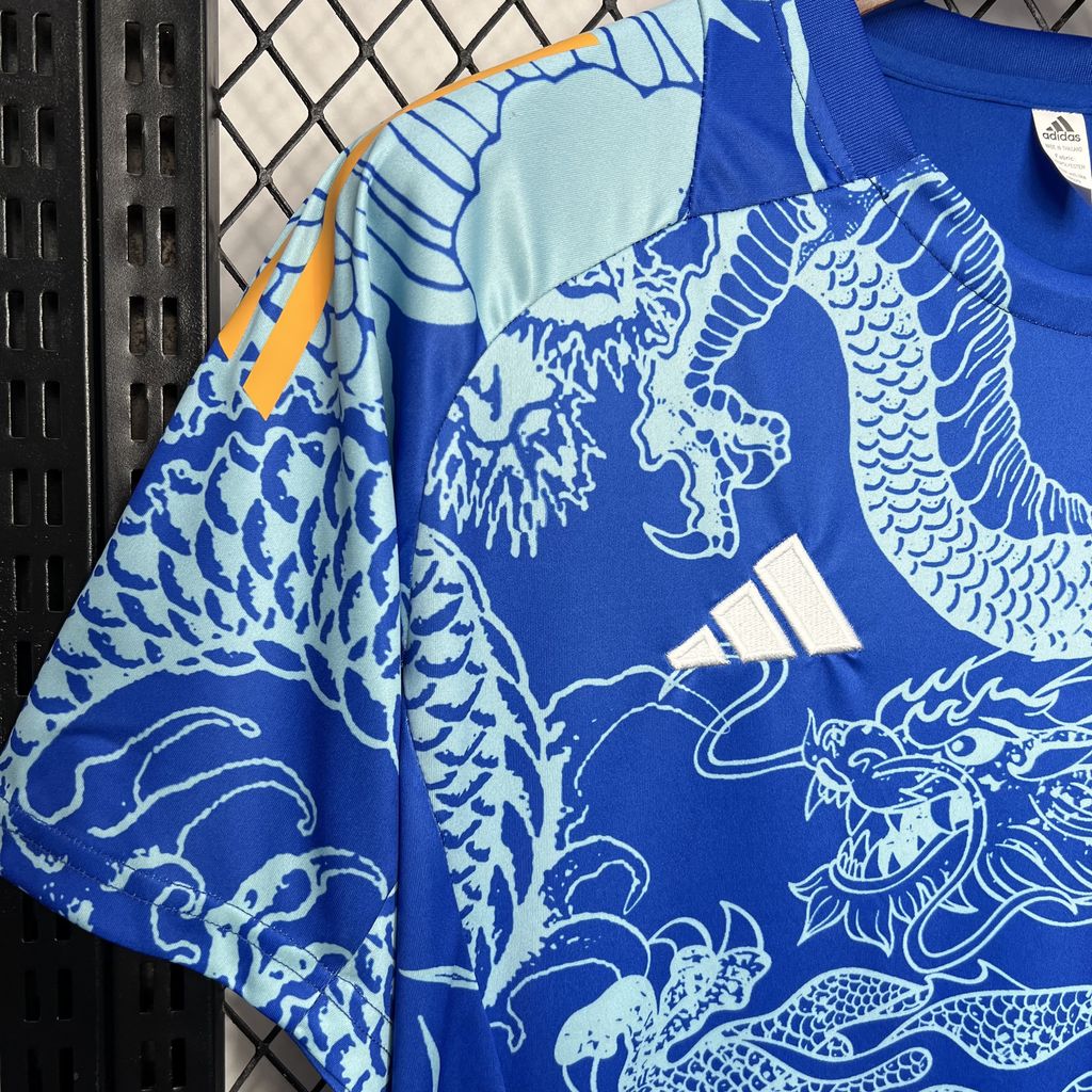 Higojerseys-Real Madrid 24-25 Blue Dragon Special Edition Jersey - Fans Version