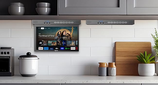 foldable tv for under cabinet