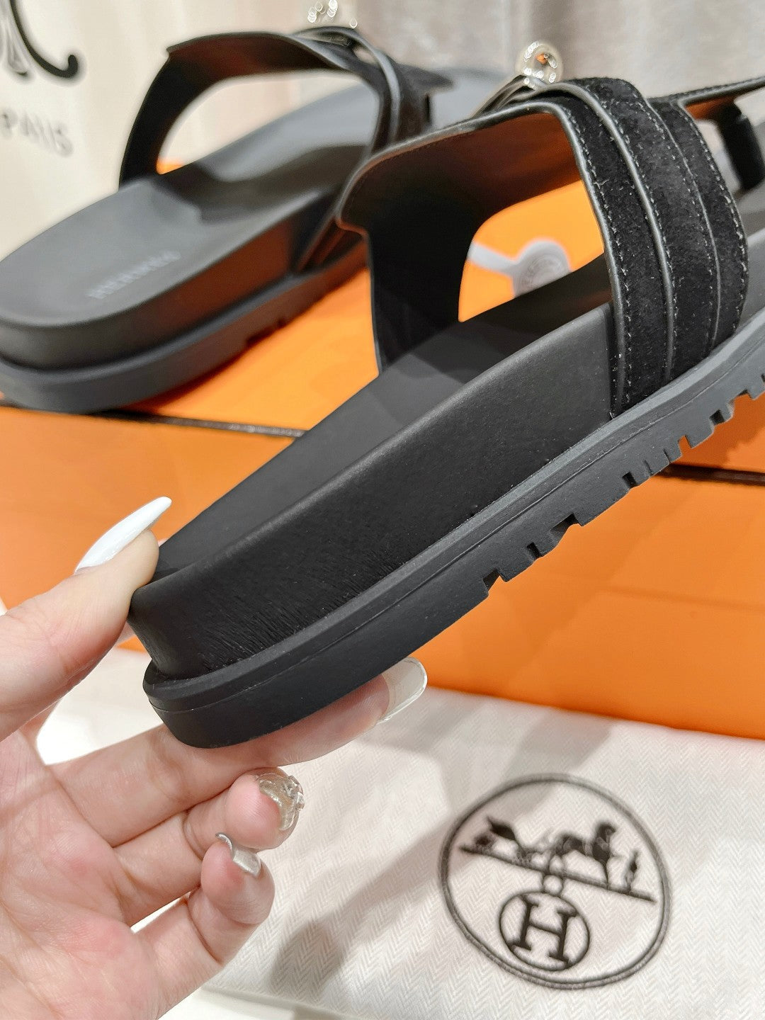 EMPIRE SANDAL BLACK SUEDE、mysite、Cacoeks