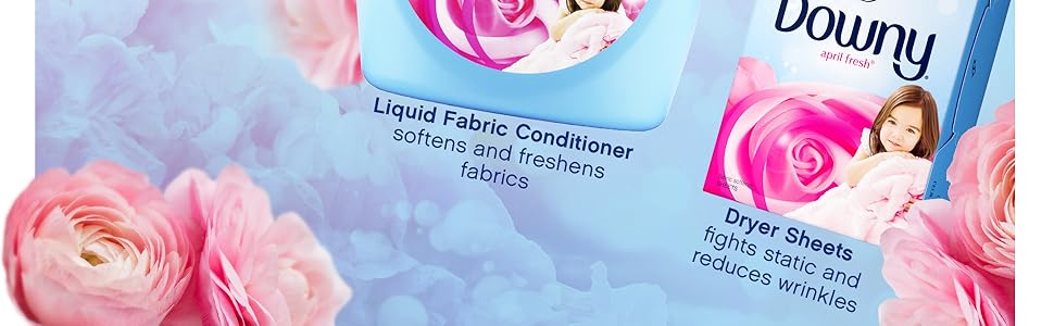 Liquid Fabric Conditioner softens and freshens fabrics. Dryer sheets fights static and wrinkles